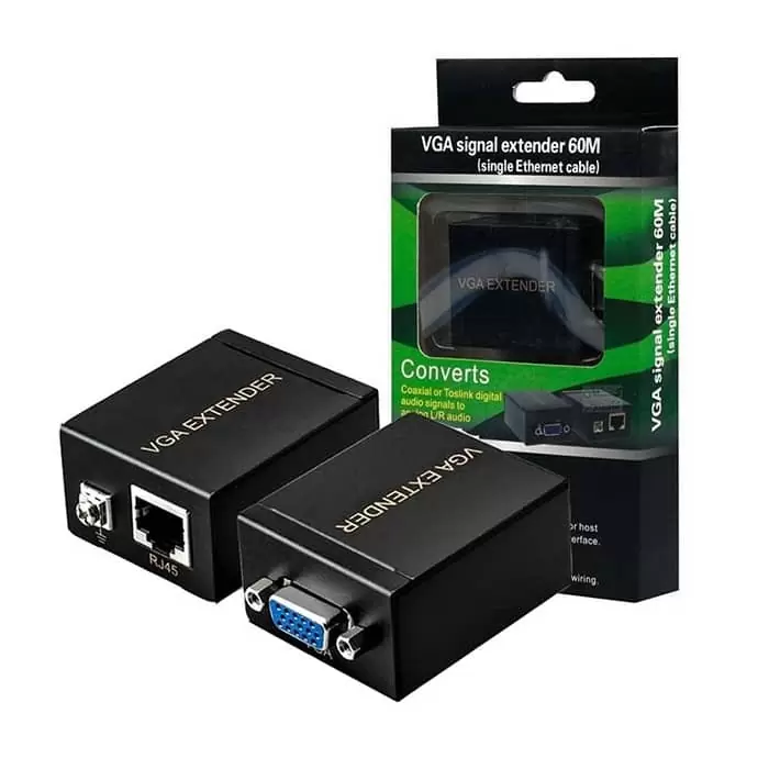 اکستندر ۶۰ متری افزایش طول VGA به LAN
